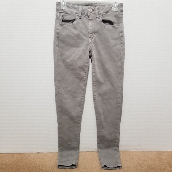 American Eagle jeans 2 Hi-Rise Jegging muted Army camo print skinny stretch 3321 - Picture 1 of 15